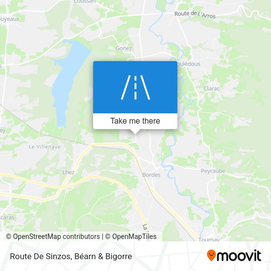 Route De Sinzos map