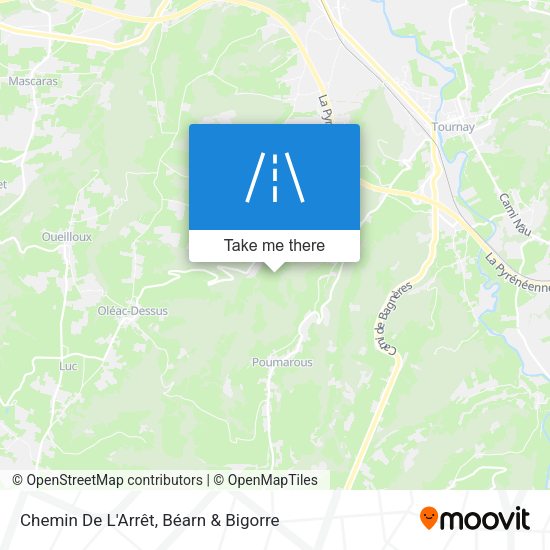 Chemin De L'Arrêt map