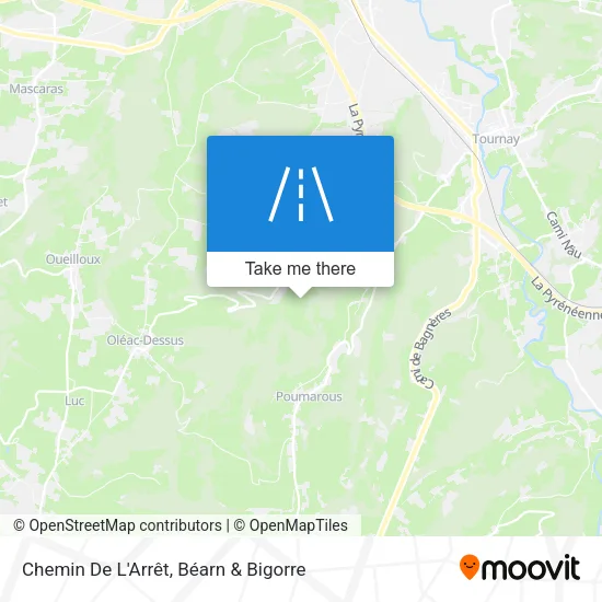 Chemin De L'Arrêt map