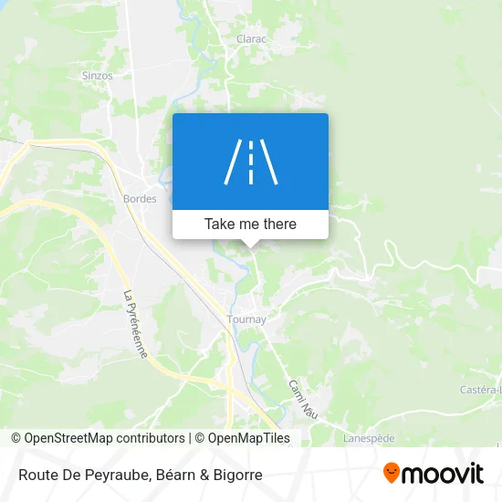Route De Peyraube map