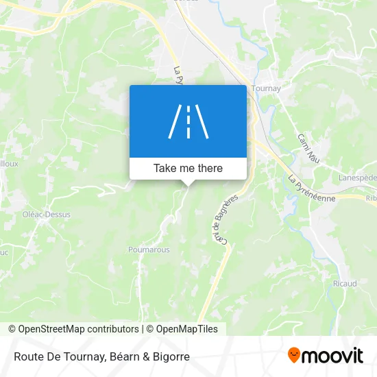 Route De Tournay map