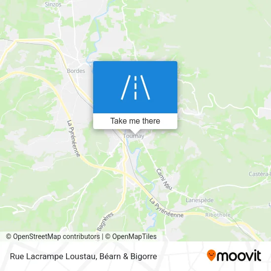 Rue Lacrampe Loustau map