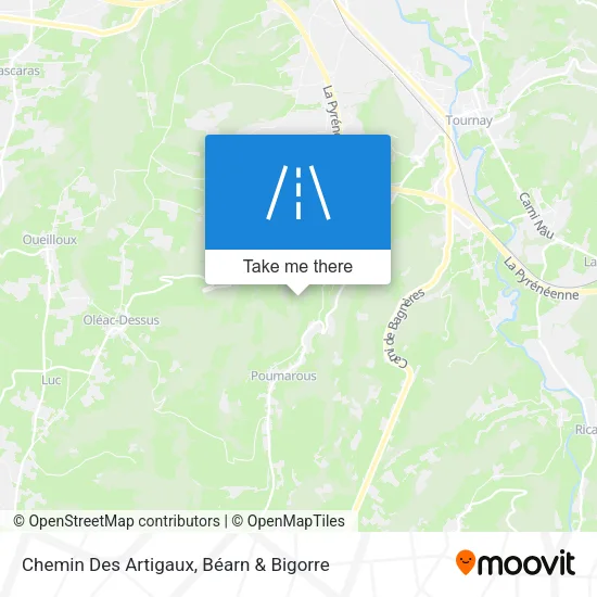 Chemin Des Artigaux map
