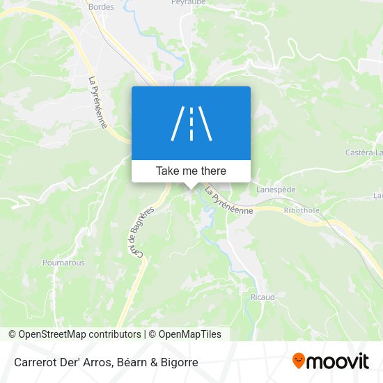 Carrerot Der' Arros map