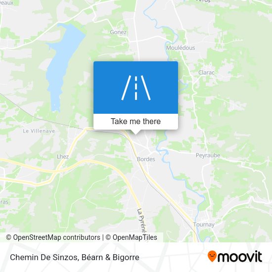 Chemin De Sinzos map