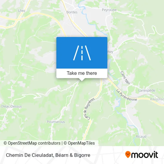 Chemin De Cieuladat map