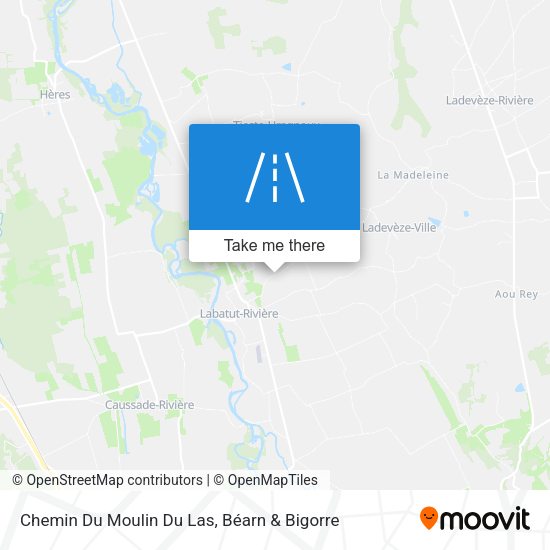 Chemin Du Moulin Du Las map