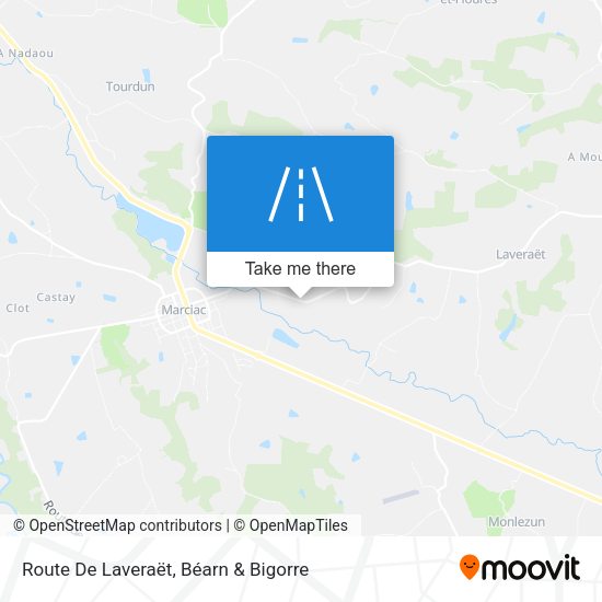 Route De Laveraët map