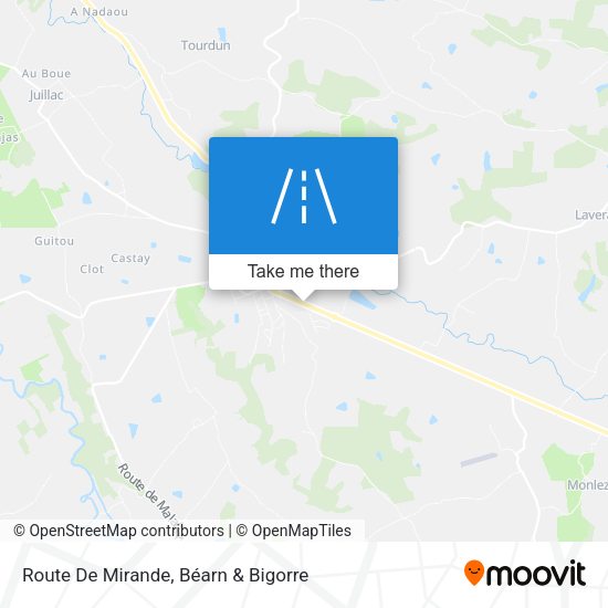 Route De Mirande map