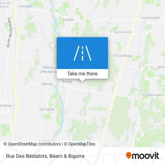 Rue Des Bédialots map