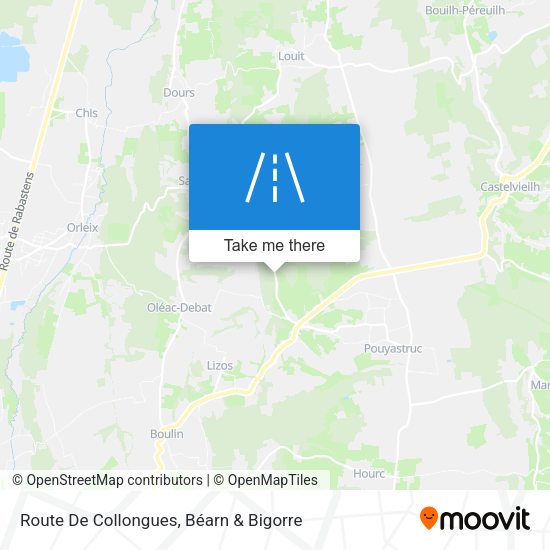 Route De Collongues map