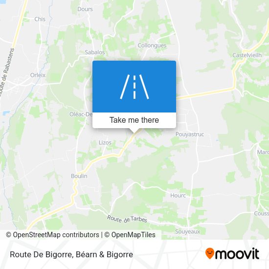 Route De Bigorre map