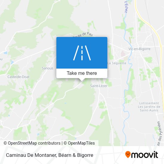 Caminau De Montaner map