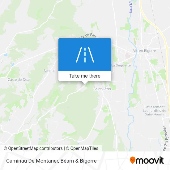Caminau De Montaner map