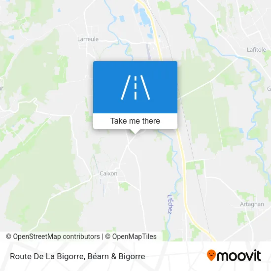 Route De La Bigorre map
