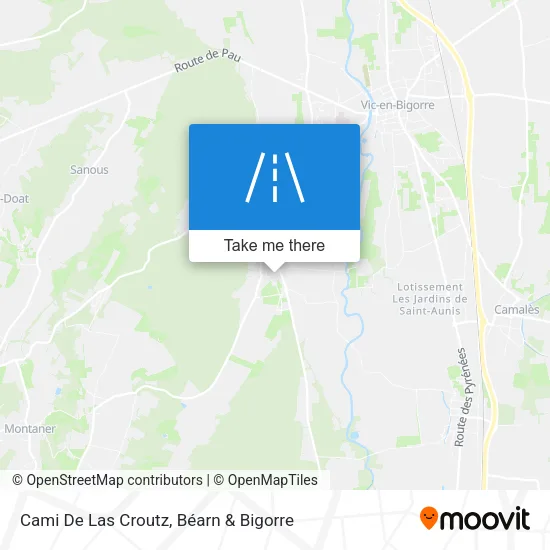 Cami De Las Croutz map