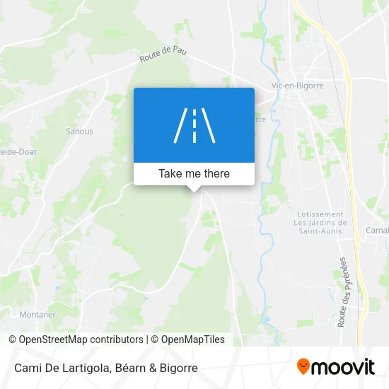 Cami De Lartigola map