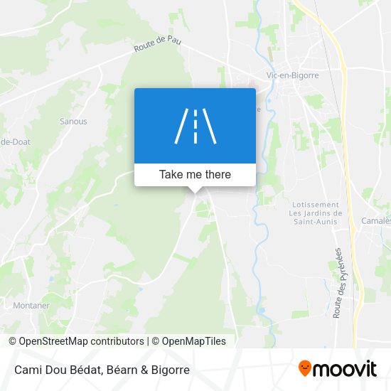 Cami Dou Bédat map