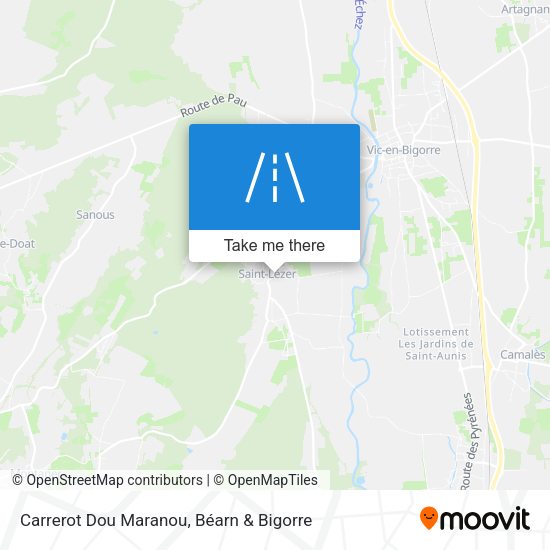 Carrerot Dou Maranou map