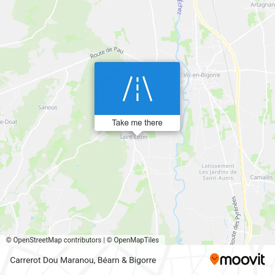 Carrerot Dou Maranou map