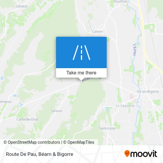 Route De Pau map