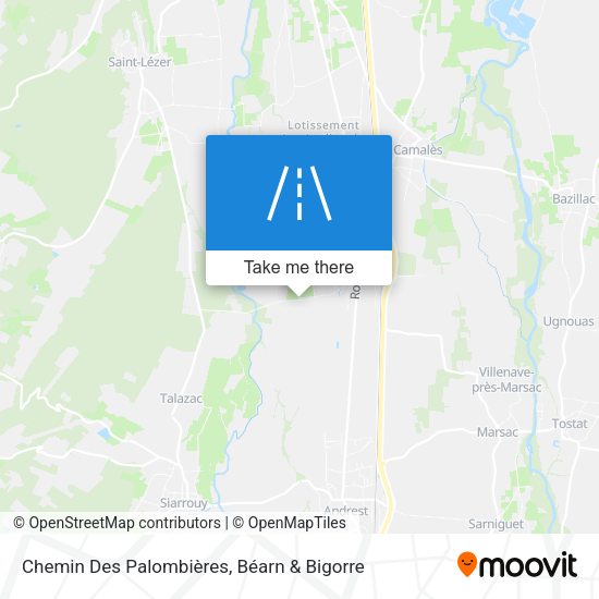 Chemin Des Palombières map