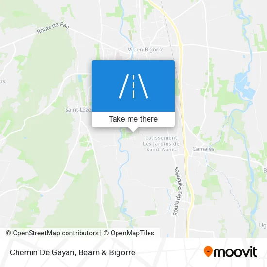 Chemin De Gayan map