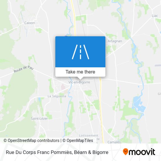 Rue Du Corps Franc Pommiès map