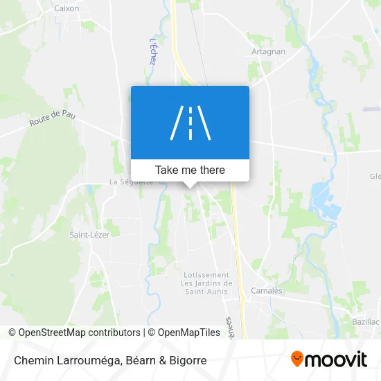 Chemin Larrouméga map
