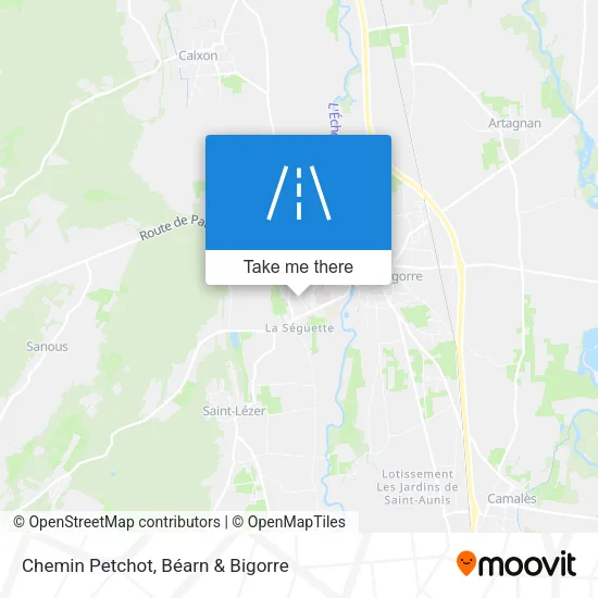 Chemin Petchot map