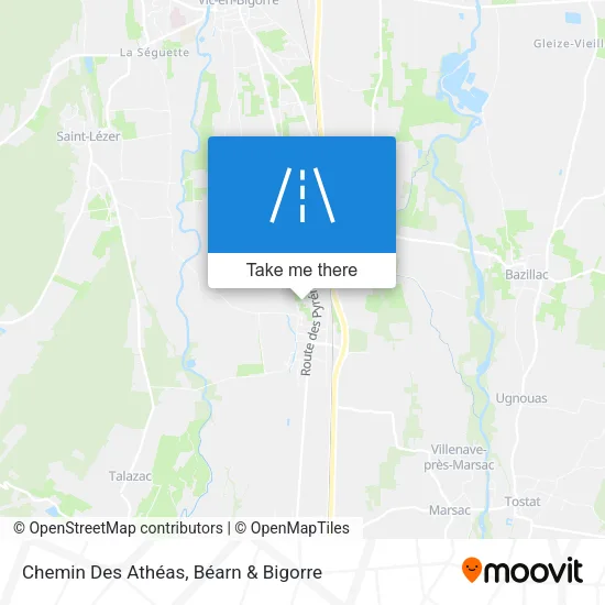 Chemin Des Athéas map