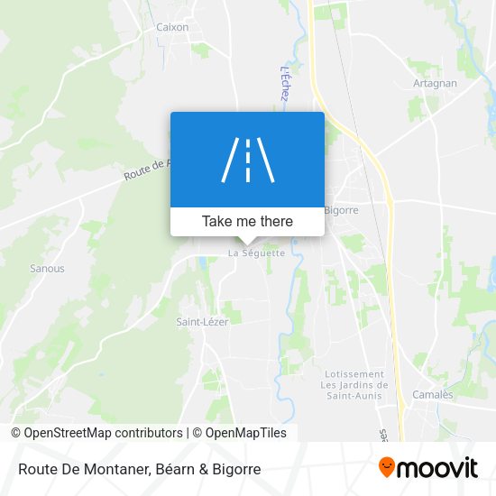 Route De Montaner map
