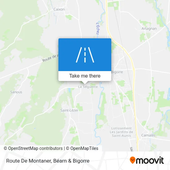 Route De Montaner map