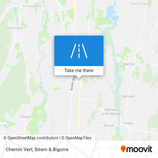 Chemin Vert map
