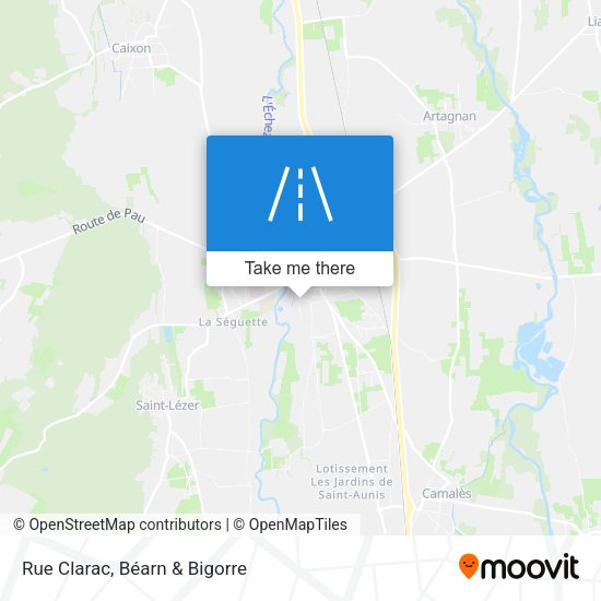 Rue Clarac map
