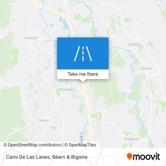 Cami De Las Lanes map