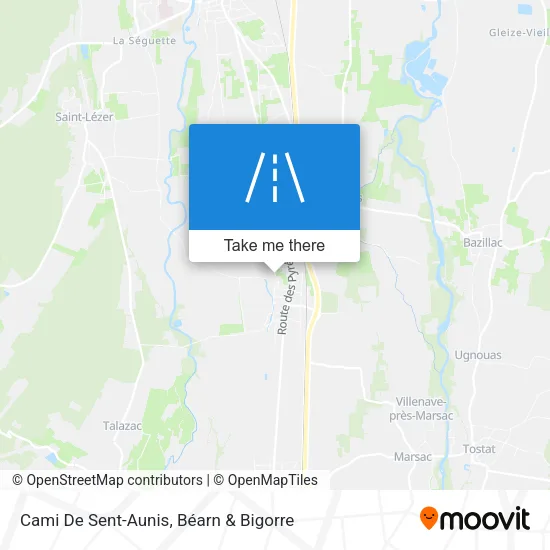 Cami De Sent-Aunis map
