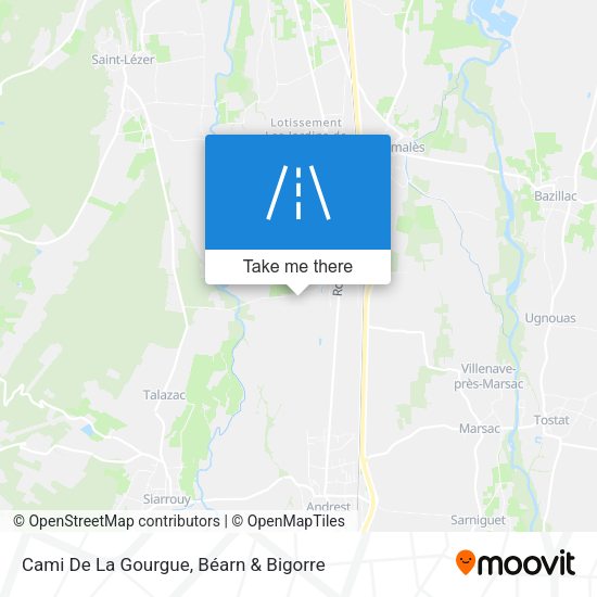 Cami De La Gourgue map