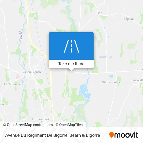 Avenue Du Régiment De Bigorre map