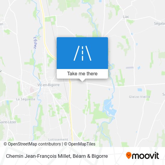 Chemin Jean-François Millet map