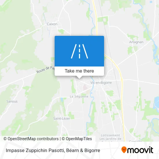 Impasse Zuppichin Pasotti map