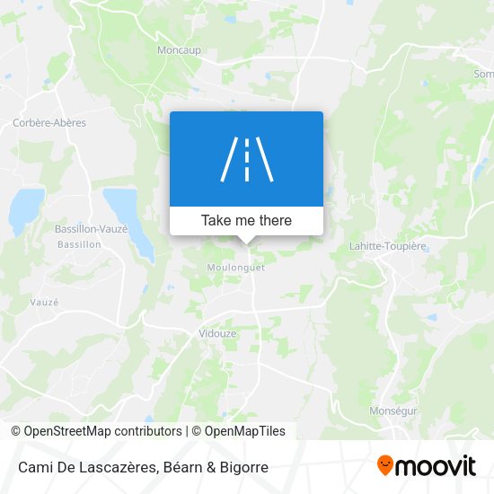 Cami De Lascazères map