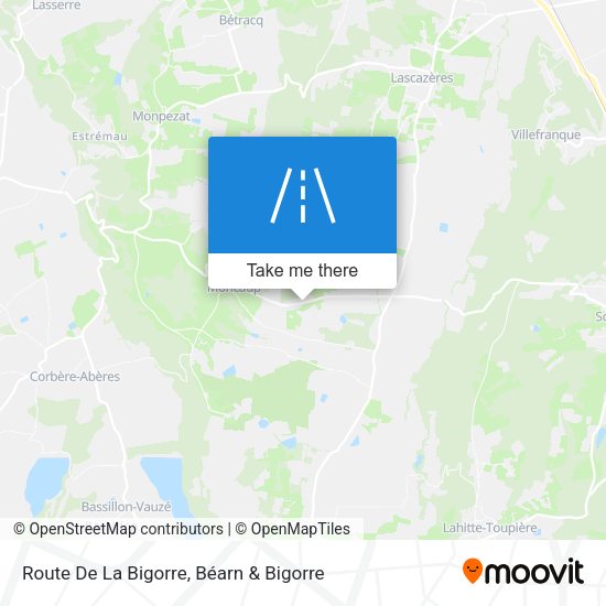 Route De La Bigorre map