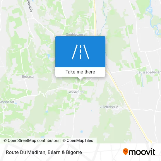 Route Du Madiran map