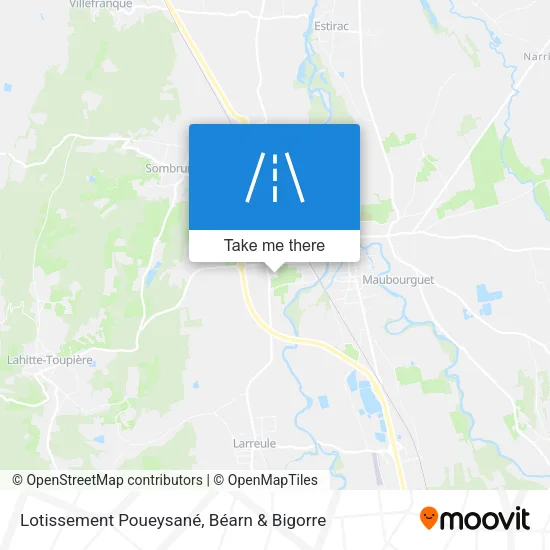 Lotissement Poueysané map