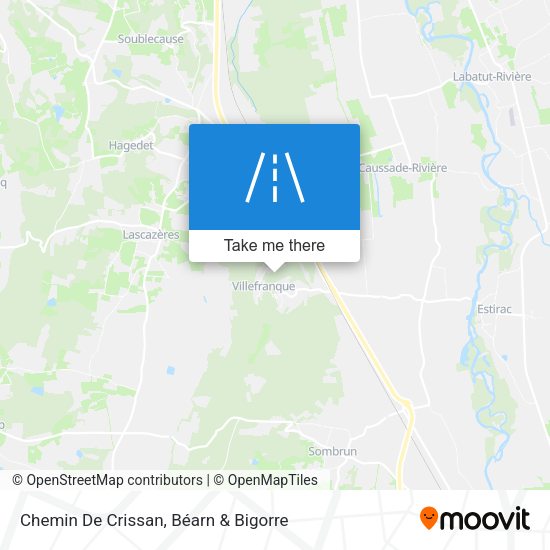 Chemin De Crissan map