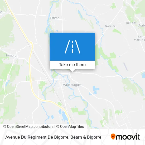 Avenue Du Régiment De Bigorre map