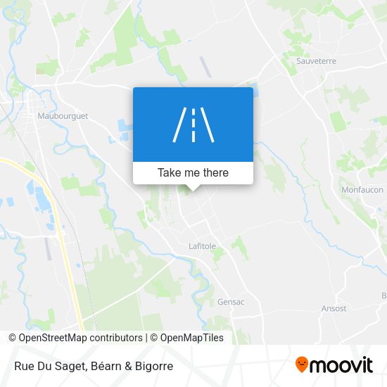 Rue Du Saget map