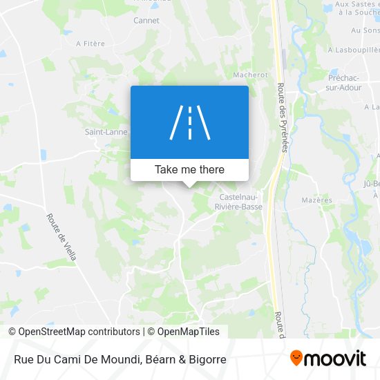 Rue Du Cami De Moundi map
