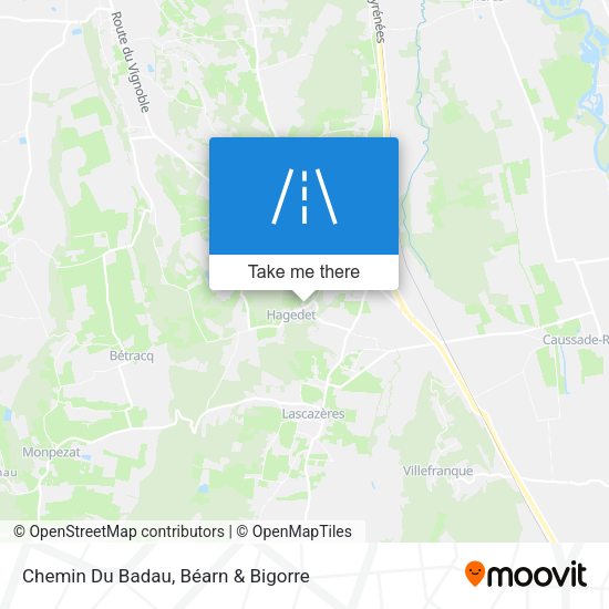 Chemin Du Badau map